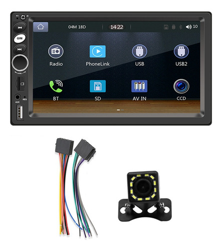 Estéreo De Coche Doble Din, Pantalla Táctil Carplay Android