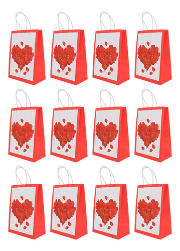 Heart Boutiques Bags, Bolsa De Papel Kraft En Mano, 12 Unida