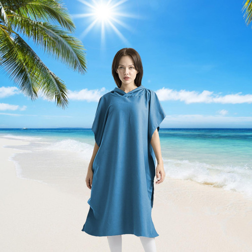 W Surf Poncho Beach Microfibra De Neopreno Con Capucha