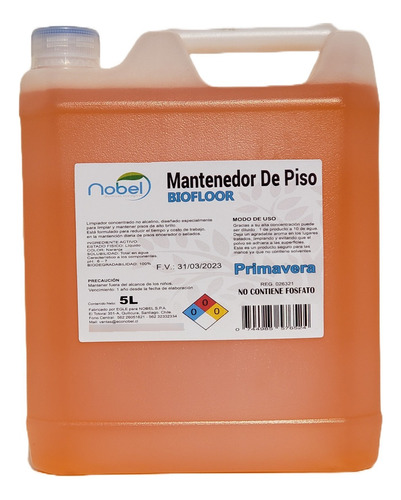 Limpiador Mantenedor Pisos Brillantes, 5 Lts