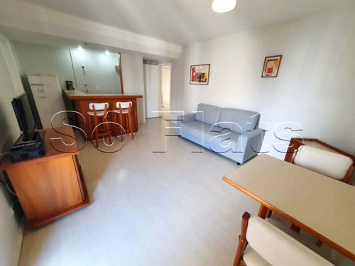 Imagem 4 de 15 de Edif Paulistania - Flat Nos Jardins Com 1 Dorm 45m² E 1 Vaga. - Sf25213