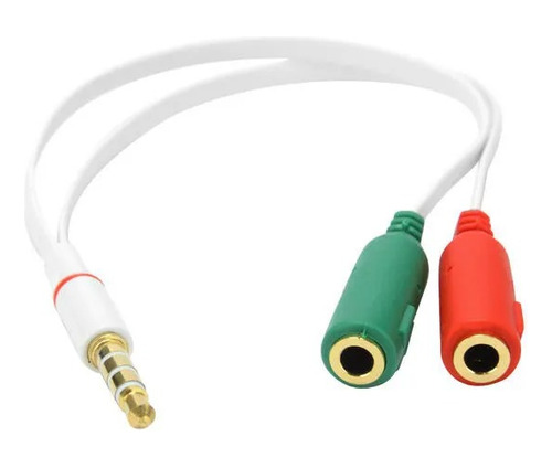 Cabo Auxiliar Para Fone E Microfone P3 Macho - P2 Fêmea