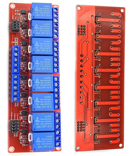 Modulo Rele 8 Canal 12 5 Disparador Nivel Alto Bajo Opto