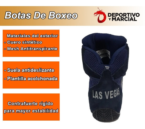 Imagen 4 de 9 de Botas Boxeo Boxing Club Profesionales Botitas Box Resistente