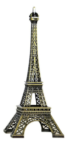 Torre Eiffel Escala 100% Metal Estilo Vintage 18cm Decora