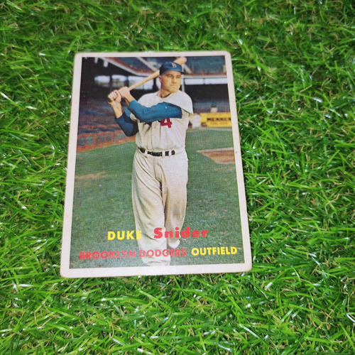 Cv Duke Snider 1957 Topps Dodgers De Brooklyn 