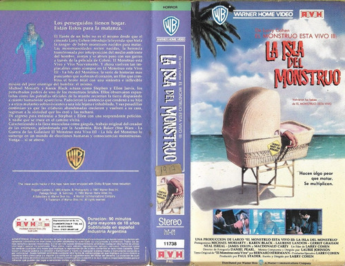 El Monstruo Esta Vivo Iii Vhs It's Alive Iii Terror 