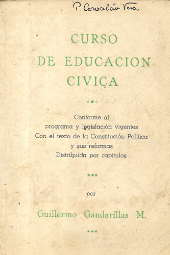 Curso De Educación Cívica / Guillermo Gandarillas M.