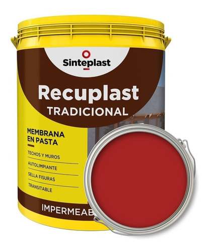 Recuplast Tradicional Membrana Pasta Techos & Muros 20 Lts