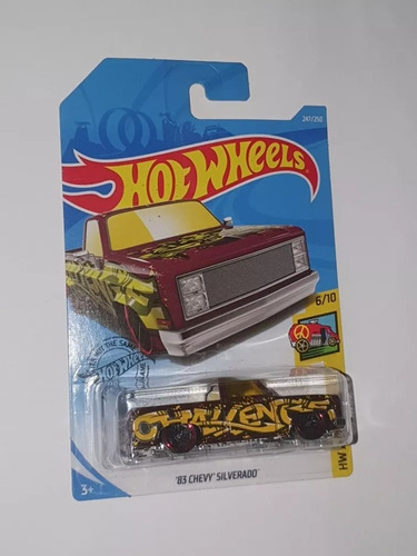 Hotwheels 83 Chevy Silverado Hw Art Cars 2018 Camioneta