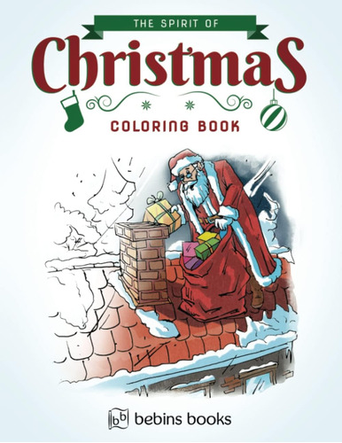 Libro: The Spirit Of Christmas Coloring Book For Adults: Chr