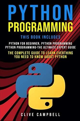 Libro Python Programming 3 Books In 1, En Ingles