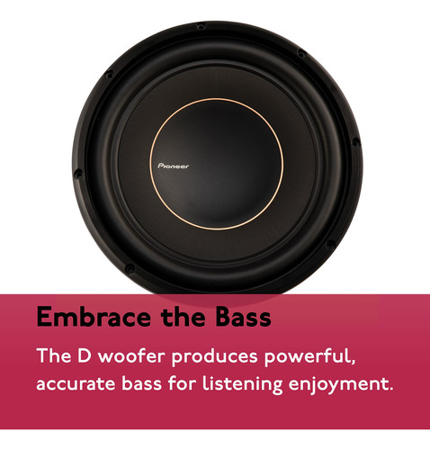 Pioneer 12 Dual 4 Ohm Voice Coil Subwoofer