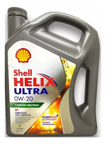 Aceite Shell Helix Ultra Sp 0w20 Sintetico 4 L