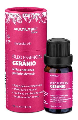 Óleo Essencial Gerânio Função Relaxar Multilaser Hc125