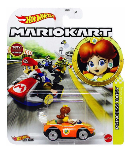 Princesa Daisy Mariokart Hot Wheels Super Mario