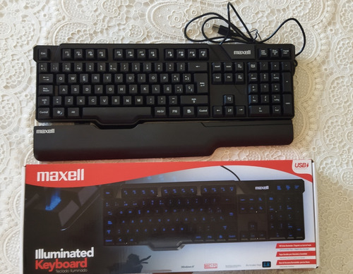 Teclado Externo Iluminado  Maxell Kb-09. Nuevo En Caja. 