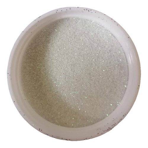 Metal Flake Fino. Blanco Tornasol. (50g)