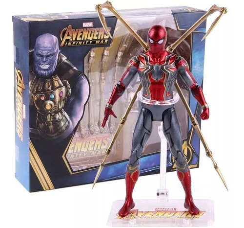 Boneco Homem Aranha De Ferro - Guerra Infinita Marvel