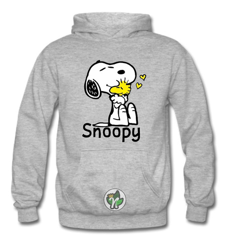 Poleron Con Capucha, Dibujos Animados, Snoopy, Clasico, Charlie Brown, Tallas Xxxl / Natural King