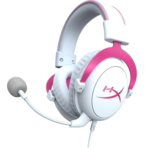 Audífonos Gamer Hyperx Cloud Ii Rosa Con Luz Led