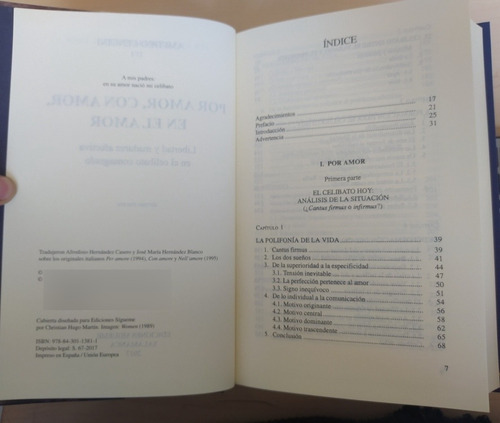 Libro Por Amor Con Amor Y En El Amor - Amedeo Cencini