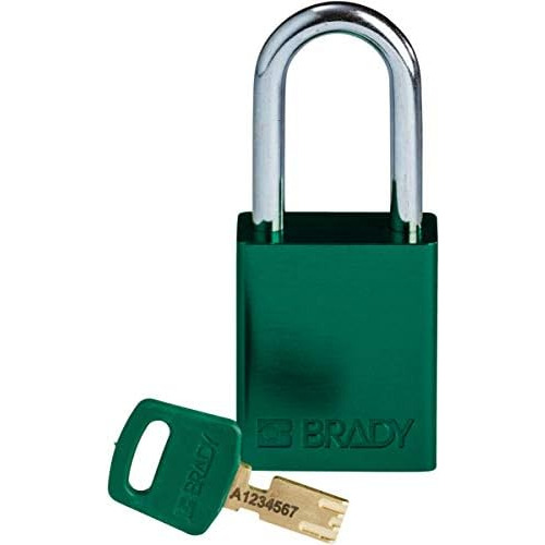 Candado De Bloqueo Safekey, Aluminio, Verde, 1.5  De Es...