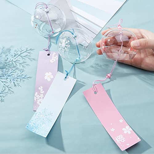 3 Campanas Viento Cristal Japonesas Para Regalo Cumpleaños