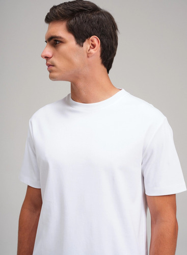 Remera Etiqueta Negra Cuello Redondo Boxy Luxury Touch I25