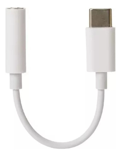 Cable Adaptador Blanco Compatible Iphone Usb C A Jack Blanco