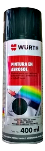 Pintura Aerosol Esmalte Spray Wurth Verde Oscuro Ral 6020