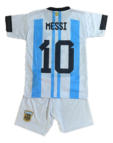 Equipo Argentina Messi Niño Camiseta + Short Futbol