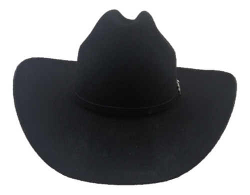 Imagen 2 de 4 de Sombrero Texana 4 X Marca Stetson Negro Lana Pelo De Búfalo