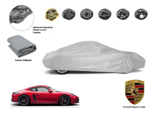 Lona Cubreauto Afelpada Porsche Cayman Gts 4.0 2018