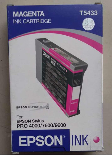 Cartucho Plotter  Original Epson T5433 Magenta