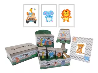 Kit Higiene Menina Princesa Maternidade Com Trio De Quadro