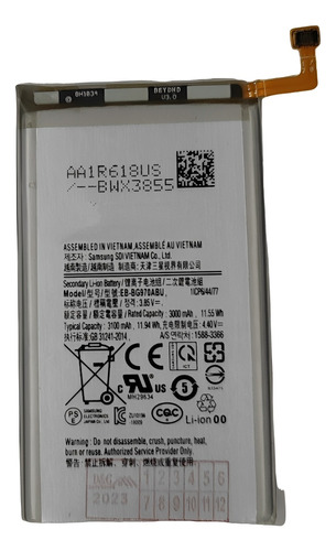 Batería Pila Para Teléfono Samsung Galaxy S10e Eb-bg970abu