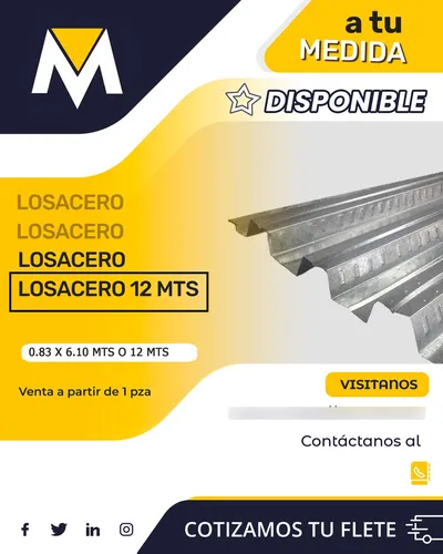 Lamina Losacero 12 Metros