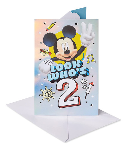 American Greetings 2nd Birthday Card (mickey Mouse)