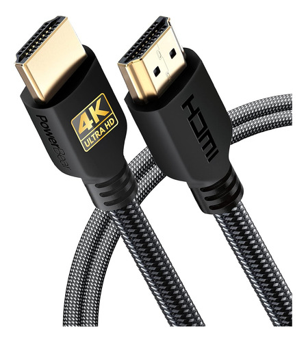 Cable Hdmi Powerbear 4k De 6 Pies [paquete De 2] De Alta Vel