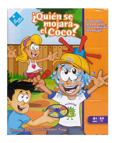 Juego De Mesa Quién Se Mojará El Coco La Cabeza Duende Azul