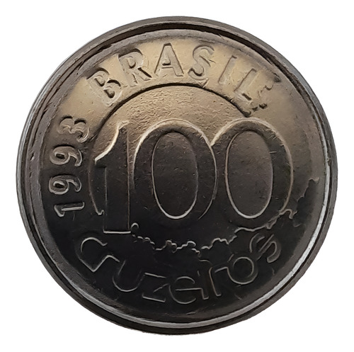 Moeda Fc Anômala Sobra De Metal 100 Cruzeiros 1993 Peixe-boi