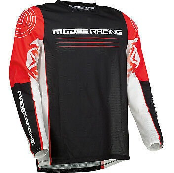 Moose Racing 2022 Motorcycle Sahara Jersey Red/black All Lrg