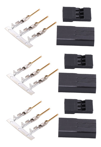 Conector Jr Hembra 11.010, 100 Unidades, Color Dorado Profes