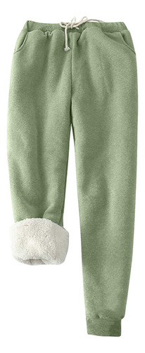 Pantalones O Para Mujer, Con Bolsillos De Forro Polar De Col