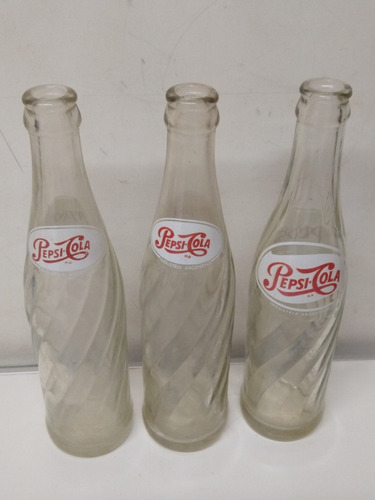 Lote Botellas, Pepsi Cola,años 1962 Y 64, De Bar