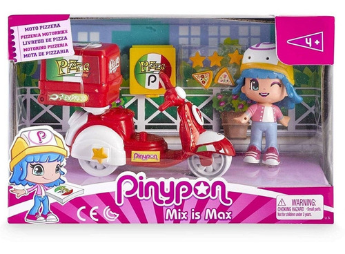 Pinypon Vehiculo Moto Delivery Pizzas C/ Fig+ Acc Int 14911