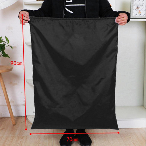 Bolsa De Almacenamiento Impermeable Con Negro 70x90cm Para