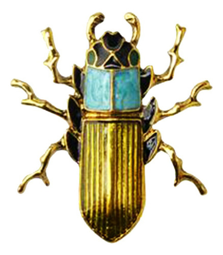 Broche De Escarabajo Esmaltado Pin De Solapa De Aleación Dor