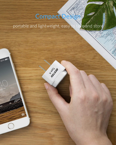 Adaptador De Enchufe De Viaje Bestek Japan Tipo A Para Ee. U